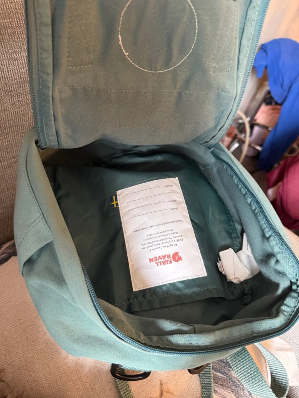 FjallRaven Kanken mini Backpack - Sky Blue